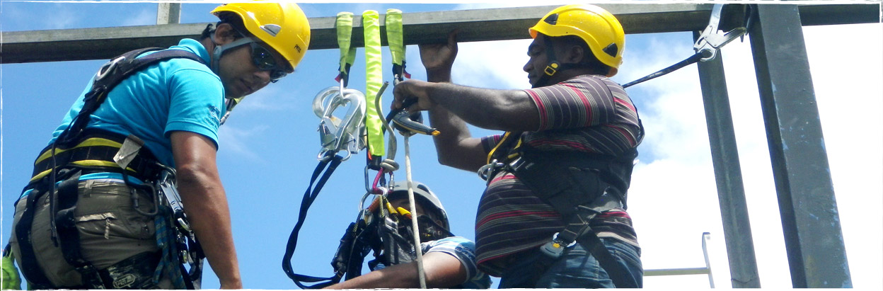 The training and consultancy specialits for Rope Access in Mauritius